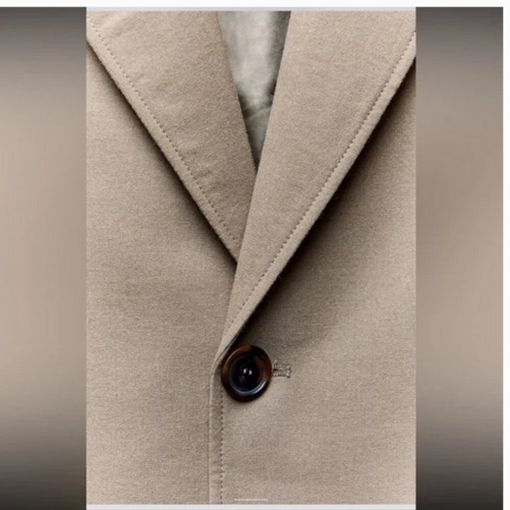 Zara Straight Cut ZW Wool Coat Limited Edition, NWT, S - Picture 16 of 16